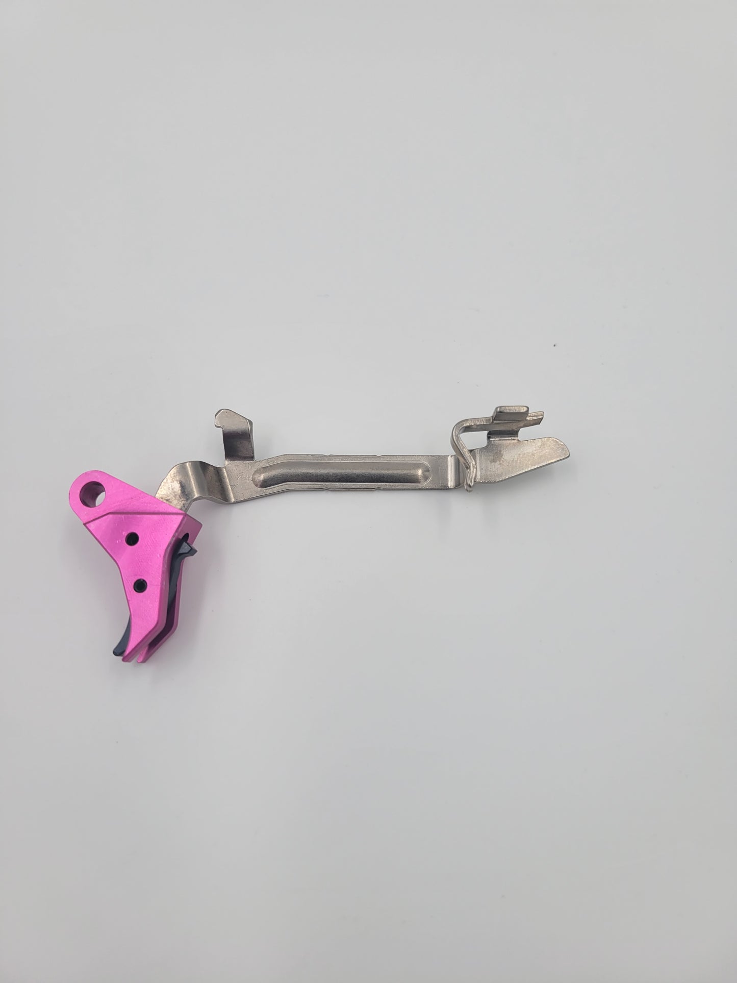 Glock 17-19 Pink / Black Trigger Side View