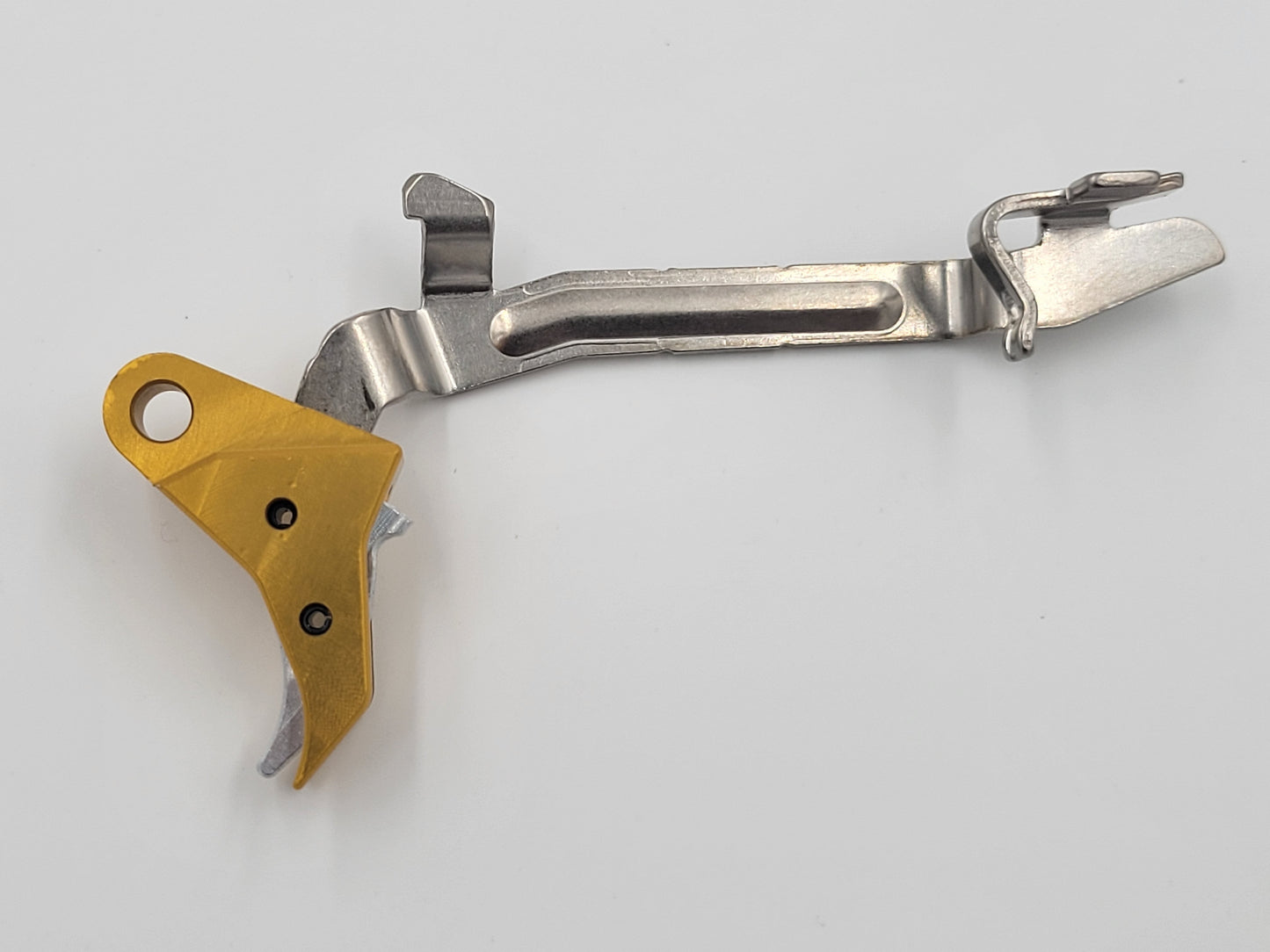 Glock 17-19 Gold / Silver Trigger Side View
