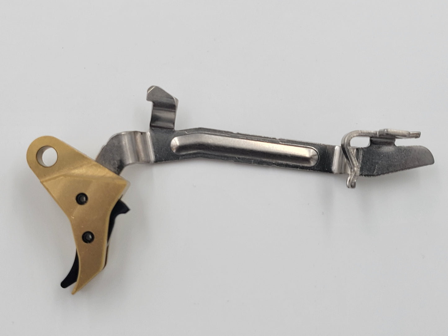 Glock 17-19 Gold / Black Trigger Side View