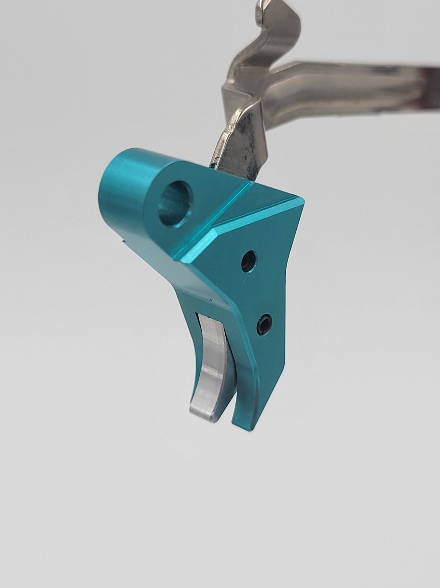 Glock 17-19 Teal / Silver Trigger