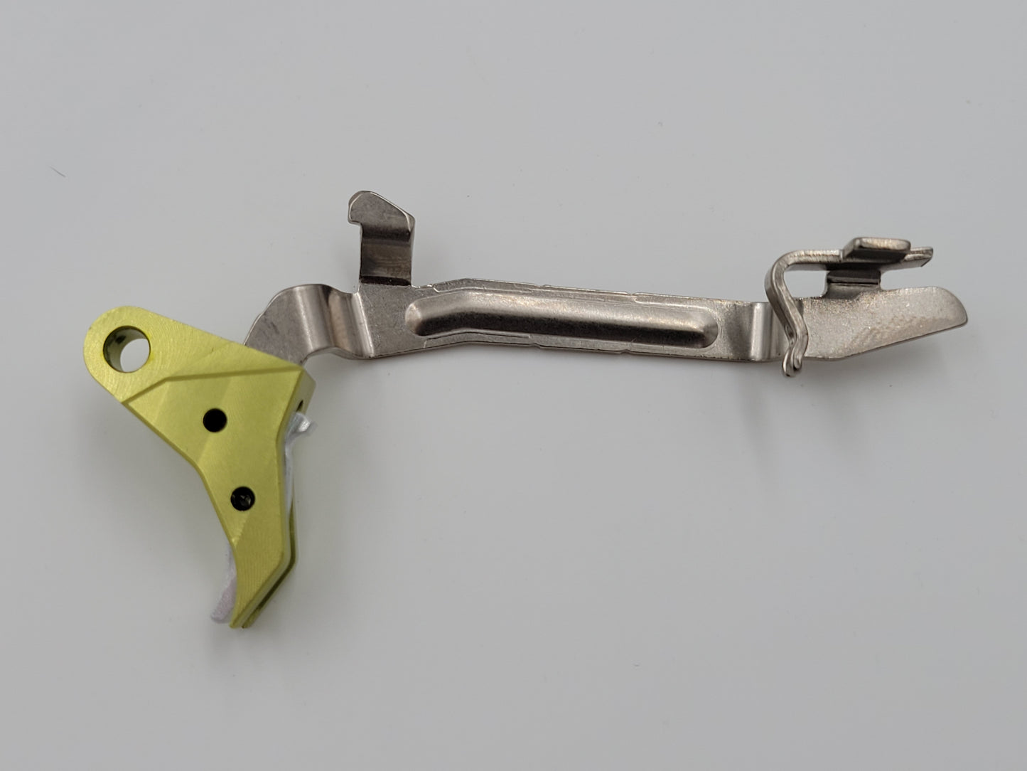 Glock 17-19 Green / Silver Trigger Side View