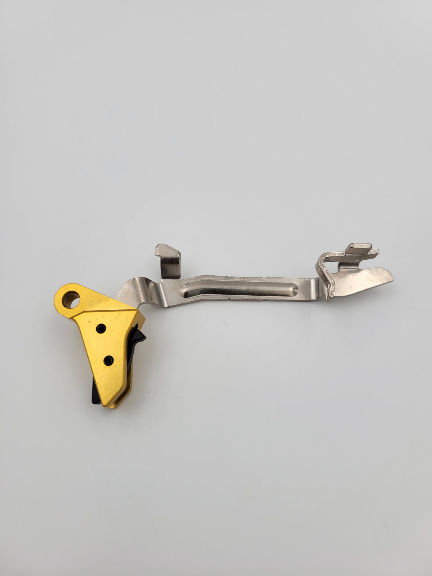 Glock 17 Glock 19 Gold / Black Flat Trigger Side View
