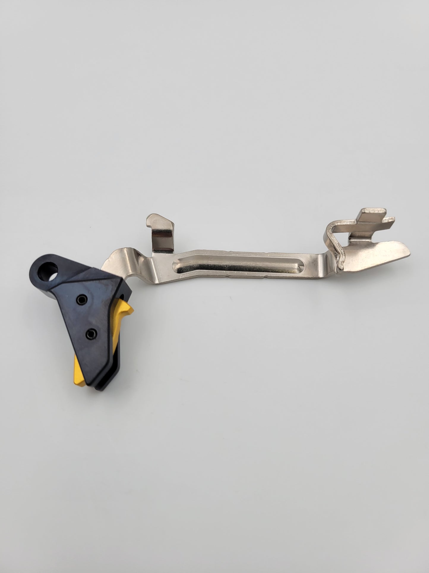 Glock 17 Glock 19 Black / Gold Flat Trigger Side View