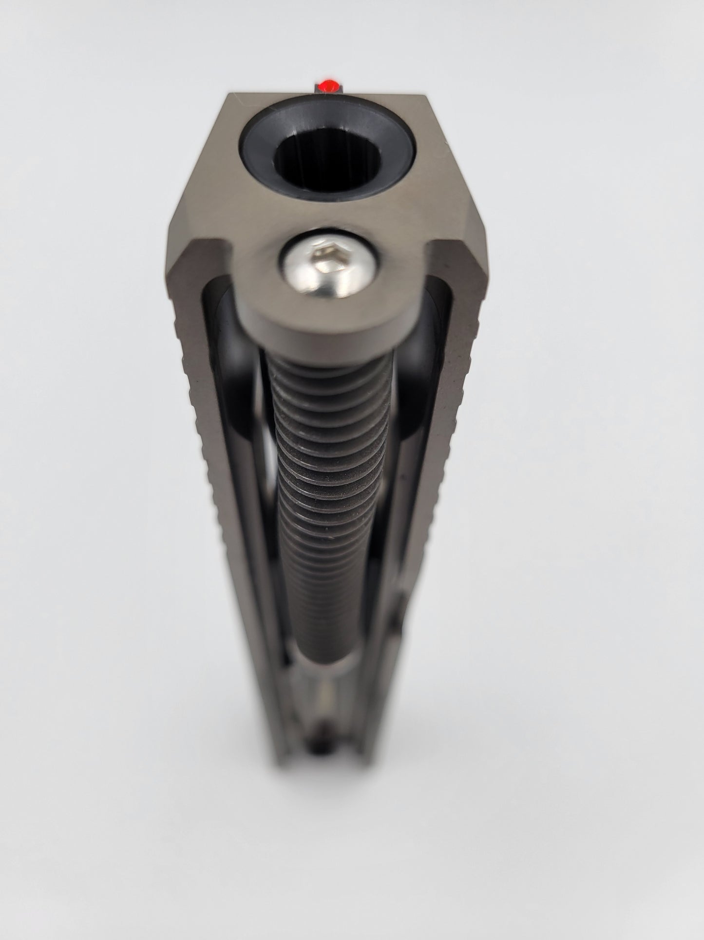 Installed Recoil Spring with Green Slide
