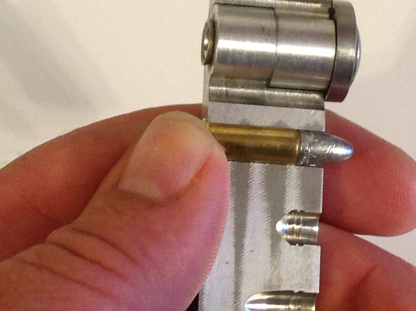Crimped reloaded 22lr