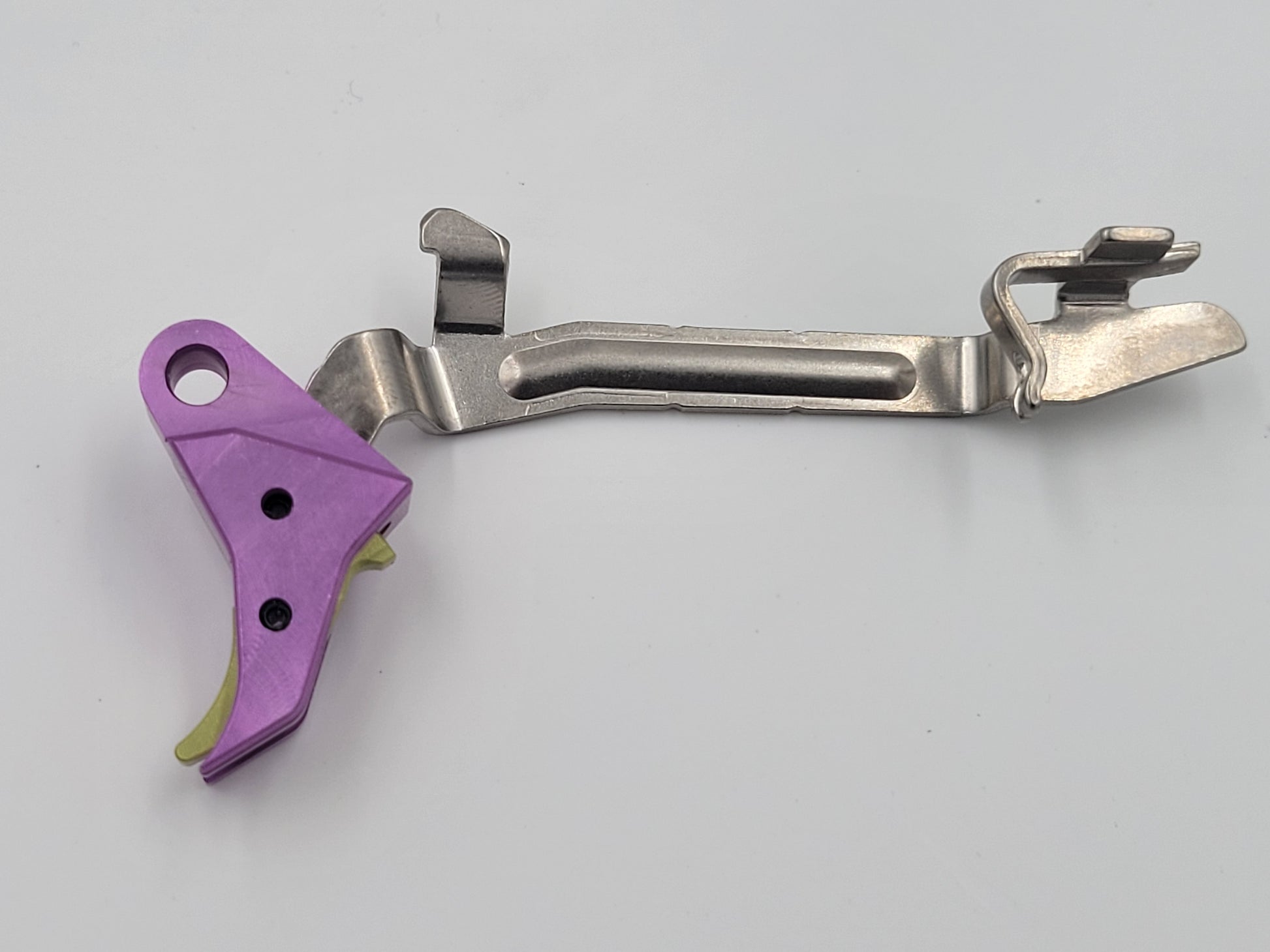 Glock 17-19  Purple / Green Trigger Side View
