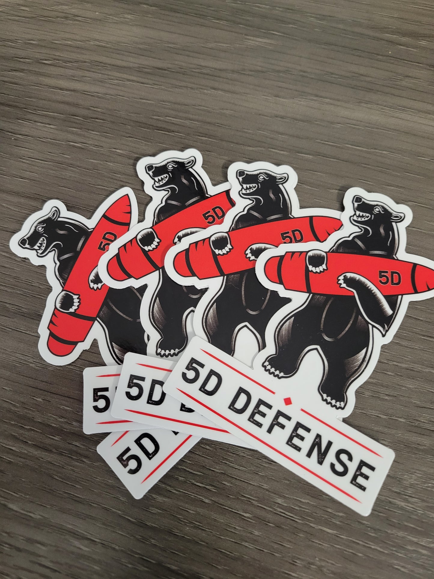 4 - 5D Logo Stickers